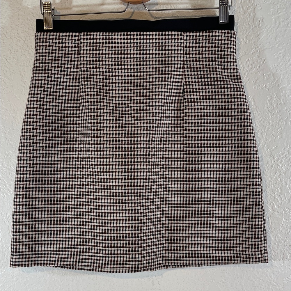 ZARA Plaid Skirt Size Large - Picture 3 of 11